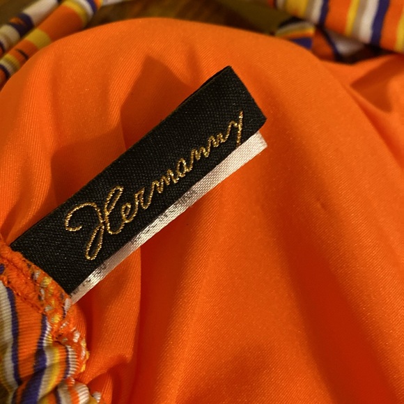 VIX by Paula Hermanny Beaded Triangle Bikini Top Size 10 - Picture 4 of 9